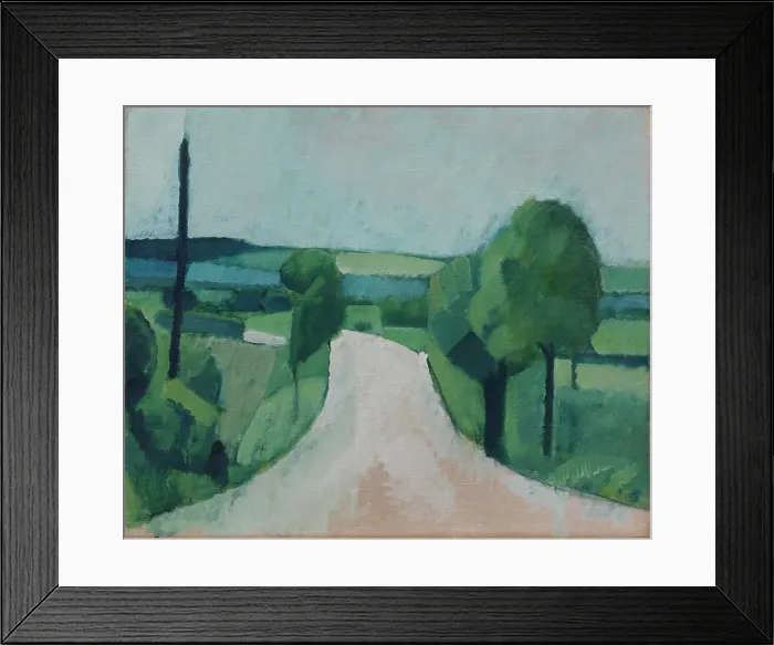 Framed Print : Road near Fåborg on Funen, 1920. Creator: Harald Giersing Framed Print : Road near Fåborg on Funen, 1920. Creator: Harald Giersing