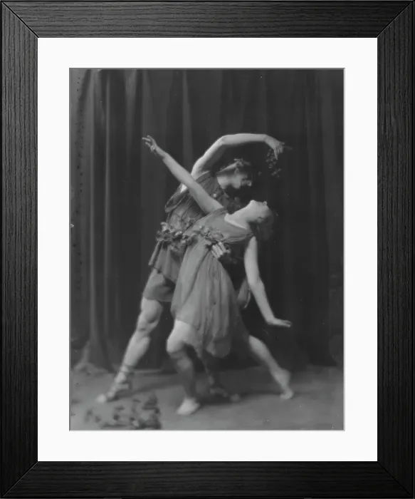 Framed Print : Gaderhoff, Lovena, Miss, and another dancer, 1916. Creator: Arnold Genthe Framed Print : Gaderhoff, Lovena, Miss, and another dancer, 1916. Creator: Arnold Genthe
