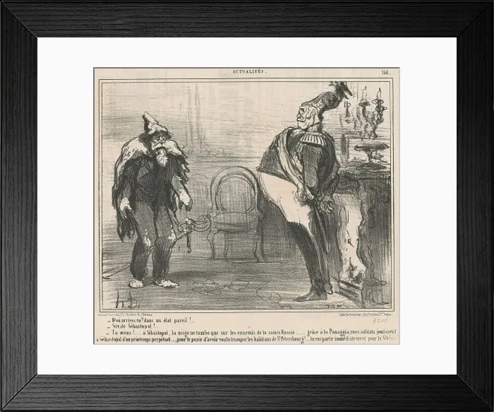 Framed Print : D'ou arrives-tu?, 19th century. Creator: Honore Daumier Framed Print : D'ou arrives-tu?, 19th century. Creator: Honore Daumier