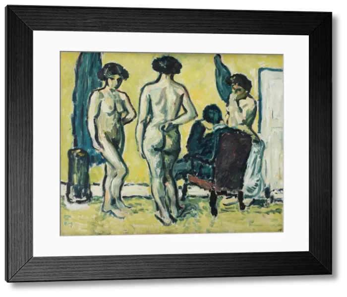 Framed Print : The Judgment of Paris, 1909. Creator: Harald Giersing Framed Print : The Judgment of Paris, 1909. Creator: Harald Giersing
