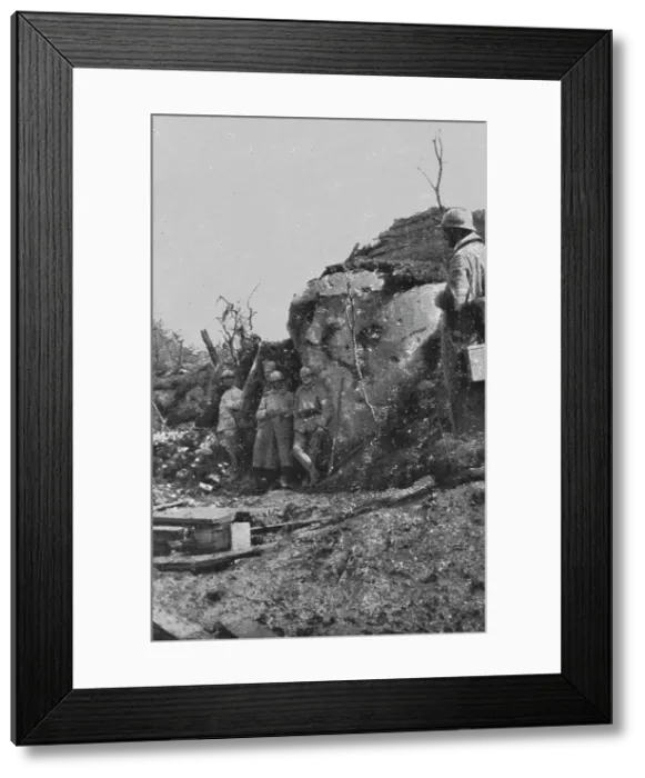 Framed Print : La bataille de la Somme; Abri betonne allemand pres de la gare de Combles, 1916. Creator: Unknown Framed Print : La bataille de la Somme; Abri betonne allemand pres de la gare de Combles, 1916. Creator: Unknown