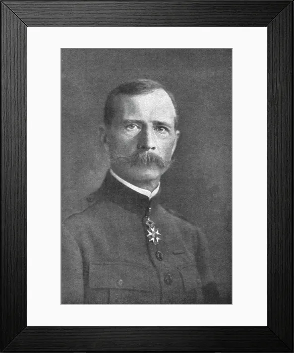 Framed Print : General Girodon; Le general de brigade Pierre Girodon, 1916. Creator: Melcy Framed Print : General Girodon; Le general de brigade Pierre Girodon, 1916. Creator: Melcy