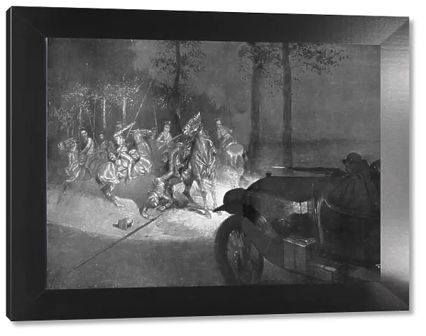 Recontre Nocturne au Coin D'un Bois; Comment on Aveugle une Patrouille, 1914. Creator: Georges Bertin Scott