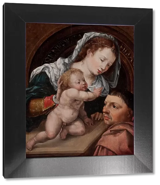 Virgin and Child with a Patron, 1462-1561. Creator: Jan Gossaert