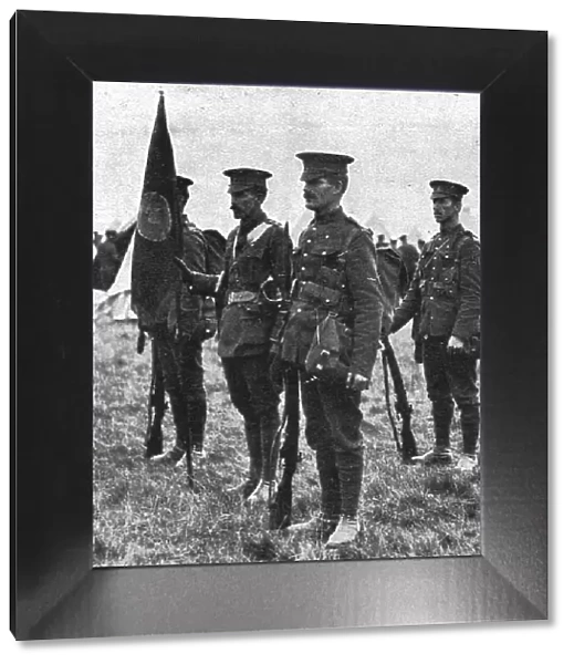 L'aide du Canada; Etendard de regiment Princesse Patricia, 1914. Creator: Unknown