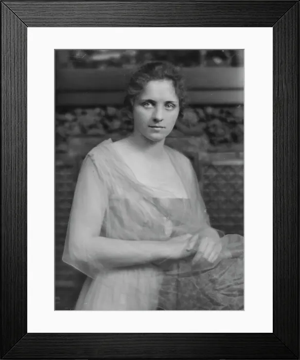 Framed Print : Guthrie, J. Miss, portrait photograph, 1916 May 12. Creator: Arnold Genthe Framed Print : Guthrie, J. Miss, portrait photograph, 1916 May 12. Creator: Arnold Genthe