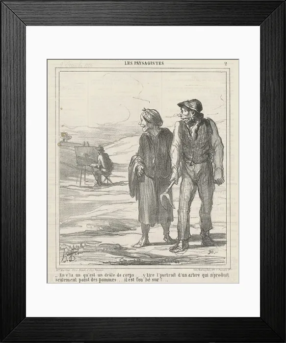 Framed Print : En v'la un qu'est un drole de corps... 19th century. Creator: Honore Daumier Framed Print : En v'la un qu'est un drole de corps... 19th century. Creator: Honore Daumier
