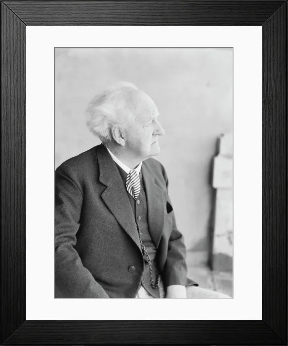 Framed Print : Hauptmann, Gerhart, portrait photograph, 1938 Creator: Arnold Genthe Framed Print : Hauptmann, Gerhart, portrait photograph, 1938 Creator: Arnold Genthe