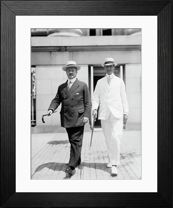 Framed Print : William Gibbs McAdoo, Secretary of The Treasury, right, with John Skelton Williams, 1914. Creator: Harris & Ewing. William Gibbs McAdoo, Secretary of The Treasury, right, with John Skelton Williams, 1914. Creator: Harris & Ewing Framed Print : William Gibbs McAdoo, Secretary of The Treasury, right, with John Skelton Williams, 1914. Creator: Harris & Ewing. William Gibbs McAdoo, Secretary of The Treasury, right, with John Skelton Williams, 1914. Creator: Harris & Ewing