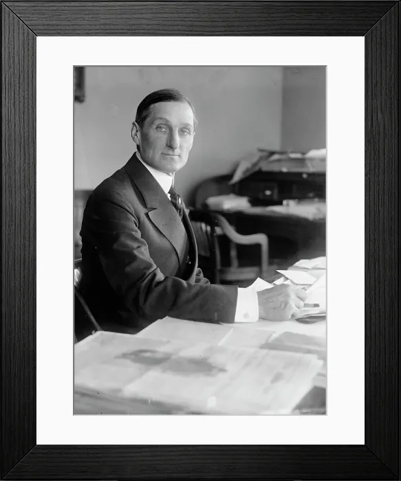 Framed Print : William Gibbs McAdoo, Secretary of The Treasury, at Desk, 1918. Creator: Harris & Ewing. William Gibbs McAdoo, Secretary of The Treasury, at Desk, 1918. Creator: Harris & Ewing Framed Print : William Gibbs McAdoo, Secretary of The Treasury, at Desk, 1918. Creator: Harris & Ewing. William Gibbs McAdoo, Secretary of The Treasury, at Desk, 1918. Creator: Harris & Ewing