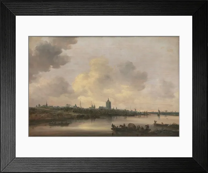 Framed Print : View of the City of Arnhem, 1646. Creator: Jan van Goyen Framed Print : View of the City of Arnhem, 1646. Creator: Jan van Goyen