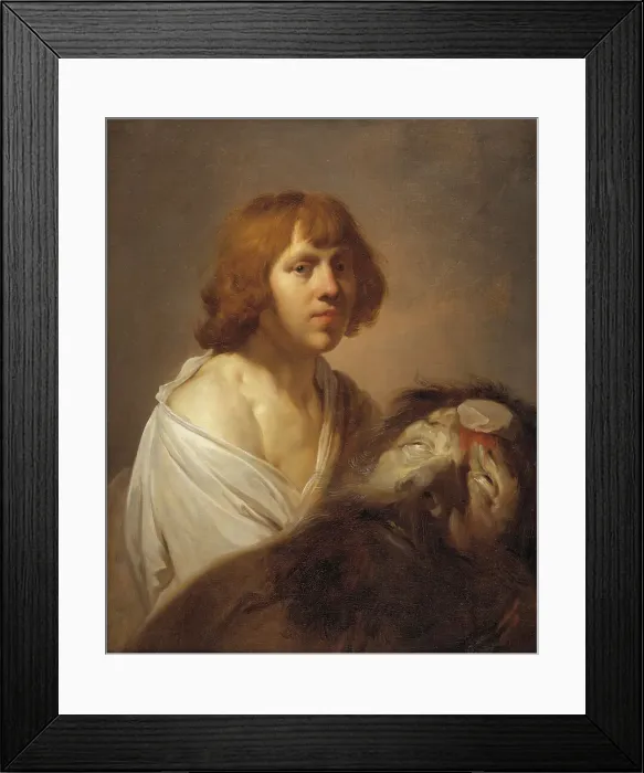 Framed Print : David with the Head of Goliath, 1623-1651. Creator: Jacob Adriaensz. Backer Framed Print : David with the Head of Goliath, 1623-1651. Creator: Jacob Adriaensz. Backer