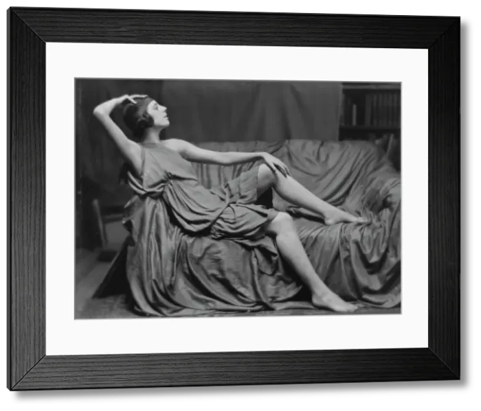 Framed Print : Moore, Dulcie, Miss, portrait photograph, between 1916 and 1918. Creator: Arnold Genthe Framed Print : Moore, Dulcie, Miss, portrait photograph, between 1916 and 1918. Creator: Arnold Genthe