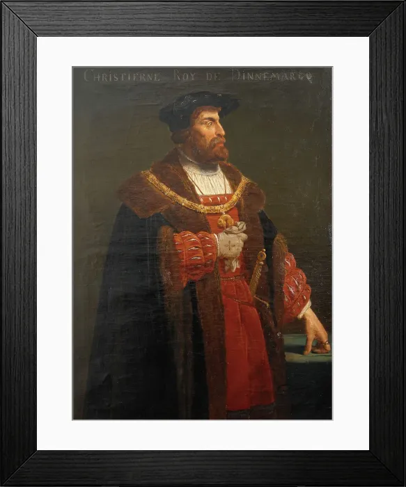 Framed Print : Christian II, 1861. Creator: Poul Hagelstein Framed Print : Christian II, 1861. Creator: Poul Hagelstein