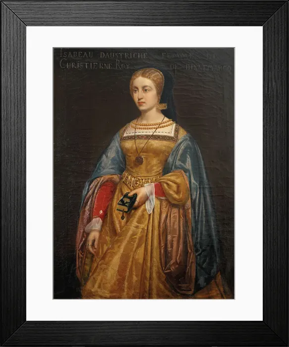 Framed Print : Elisabeth, Christian II's dronning, 1861. Creator: Poul Hagelstein Framed Print : Elisabeth, Christian II's dronning, 1861. Creator: Poul Hagelstein
