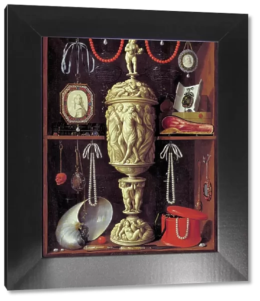 A Cabinet with Objects of Art, 1665-1667. Creator: Georg Hainz