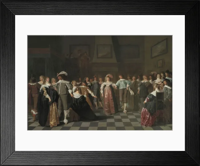 Framed Print : A Ball, 1643. Creator: Dirck Hals Framed Print : A Ball, 1643. Creator: Dirck Hals