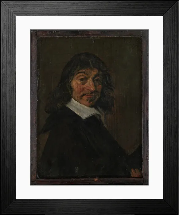Framed Print : Portrait of René Descartes (1596-1650), 1647-1648. Creator: Frans Hals Framed Print : Portrait of René Descartes (1596-1650), 1647-1648. Creator: Frans Hals