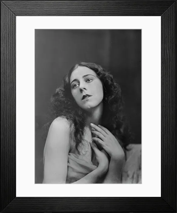 Framed Print : Moore, Dulcie, Miss, portrait photograph, between 1916 and 1918. Creator: Arnold Genthe Framed Print : Moore, Dulcie, Miss, portrait photograph, between 1916 and 1918. Creator: Arnold Genthe