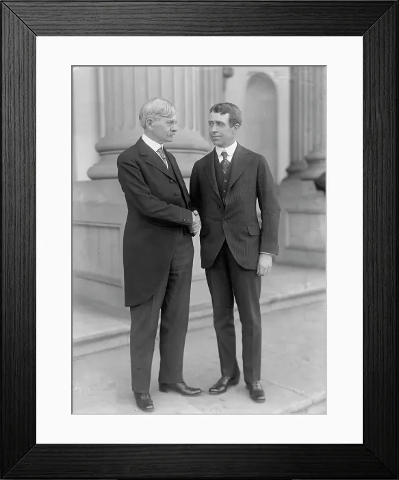 Framed Print : Thomas Riley Marshall, Vice President of The United States, (left), 1914. Creator: Harris & Ewing. Thomas Riley Marshall, Vice President of The United States, (left), 1914. Creator: Harris & Ewing Framed Print : Thomas Riley Marshall, Vice President of The United States, (left), 1914. Creator: Harris & Ewing. Thomas Riley Marshall, Vice President of The United States, (left), 1914. Creator: Harris & Ewing
