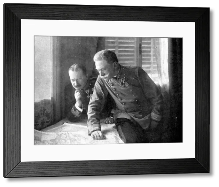 Framed Print : Les Premiers coups de canon; Le General Conrad de Hotzendorf, 1914. Creator:s Chernov Framed Print : Les Premiers coups de canon; Le General Conrad de Hotzendorf, 1914. Creator:s Chernov