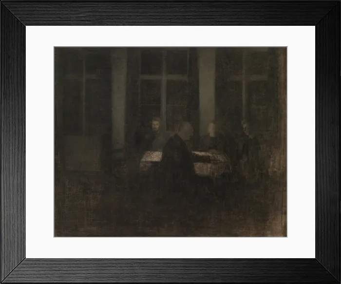 Framed Print : Evening in the Drawing Room, 1904. Creator: Vilhelm Hammershøi Framed Print : Evening in the Drawing Room, 1904. Creator: Vilhelm Hammershøi