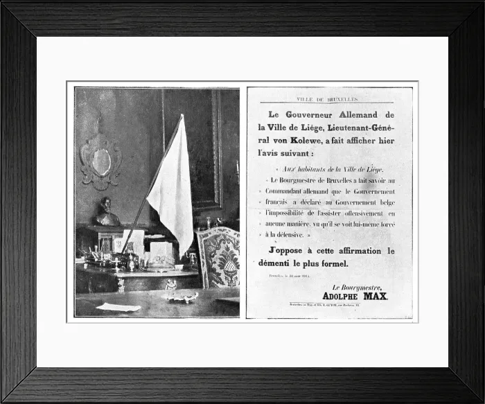 Framed Print : Courage Civique; 20 aout 1914. Creator: Unknown Framed Print : Courage Civique; 20 aout 1914. Creator: Unknown
