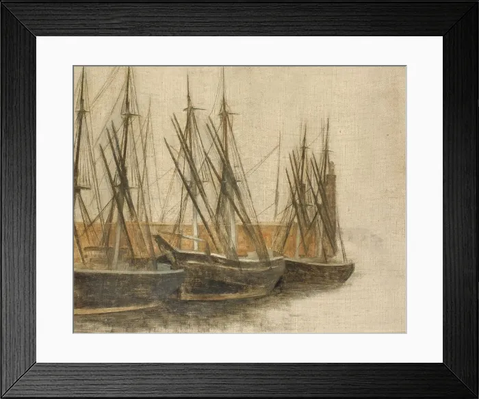Framed Print : From Christianshavn's Canal, Copenhagen, 1905. Creator: Vilhelm Hammershøi Framed Print : From Christianshavn's Canal, Copenhagen, 1905. Creator: Vilhelm Hammershøi