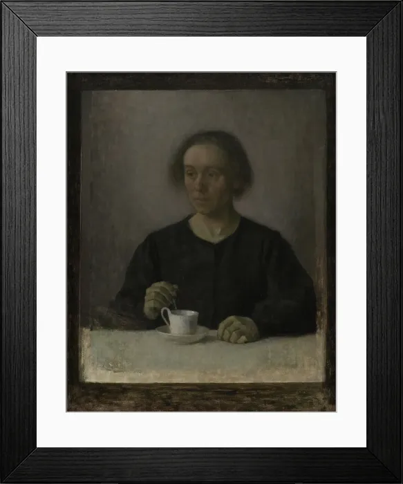 Framed Print : Ida Hammershoi, the Artist's Wife, with a Teacup;Ida Hammershoi, née Ilsted, the Artist's Wife, 1907 Creator: Vilhelm Hammershøi Framed Print : Ida Hammershoi, the Artist's Wife, with a Teacup;Ida Hammershoi, née Ilsted, the Artist's Wife, 1907 Creator: Vilhelm Hammershøi