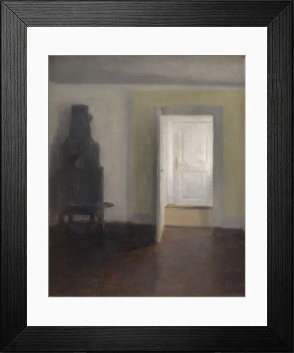 Framed Print : Interior - An Old Stove;The Old Jamb Stove, 1888. Creator: Vilhelm Hammershøi Framed Print : Interior - An Old Stove;The Old Jamb Stove, 1888. Creator: Vilhelm Hammershøi
