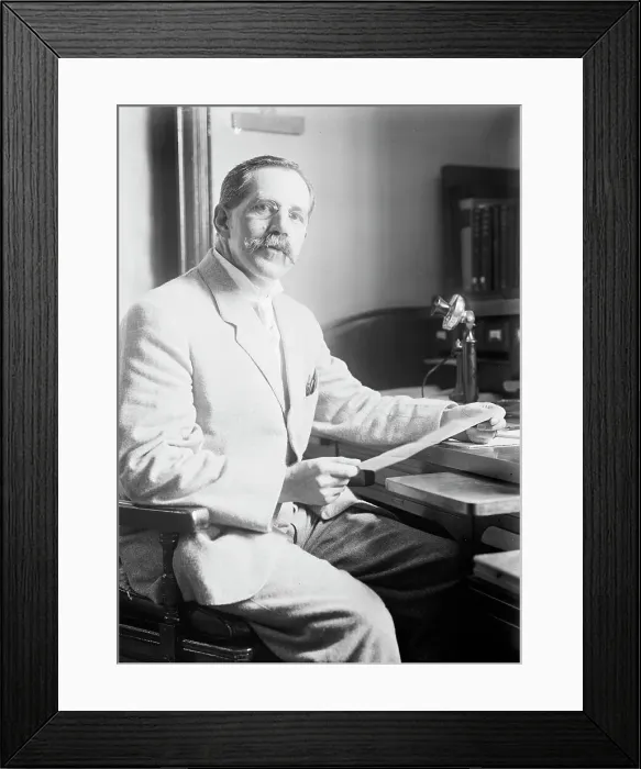 Framed Print : Charles Frederick Marvin, Chief, Weather Bureau, at Desk, 1916. Creator: Harris & Ewing. Charles Frederick Marvin, Chief, Weather Bureau, at Desk, 1916. Creator: Harris & Ewing Framed Print : Charles Frederick Marvin, Chief, Weather Bureau, at Desk, 1916. Creator: Harris & Ewing. Charles Frederick Marvin, Chief, Weather Bureau, at Desk, 1916. Creator: Harris & Ewing