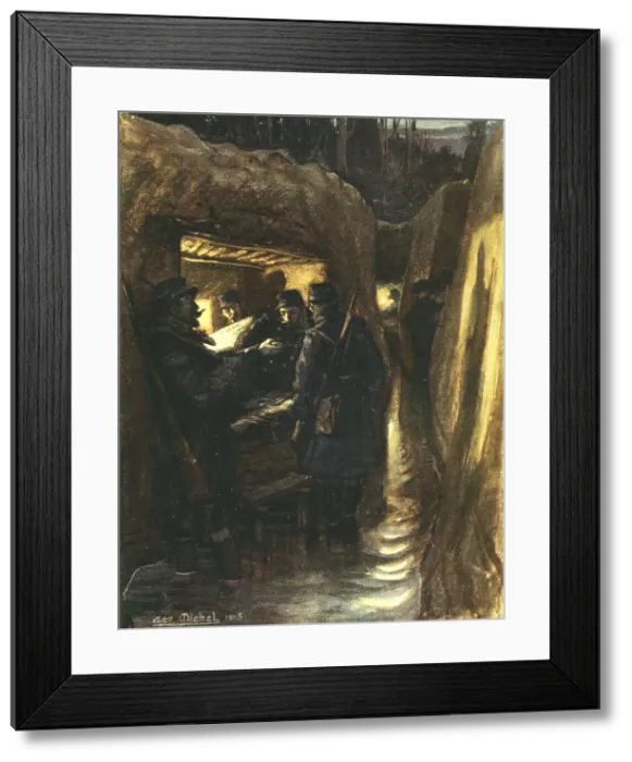 Framed Print : La cagna du commandant, 1915. Creator: G Michel. La cagna du commandant, 1915. Creator: G Michel Framed Print : La cagna du commandant, 1915. Creator: G Michel. La cagna du commandant, 1915. Creator: G Michel
