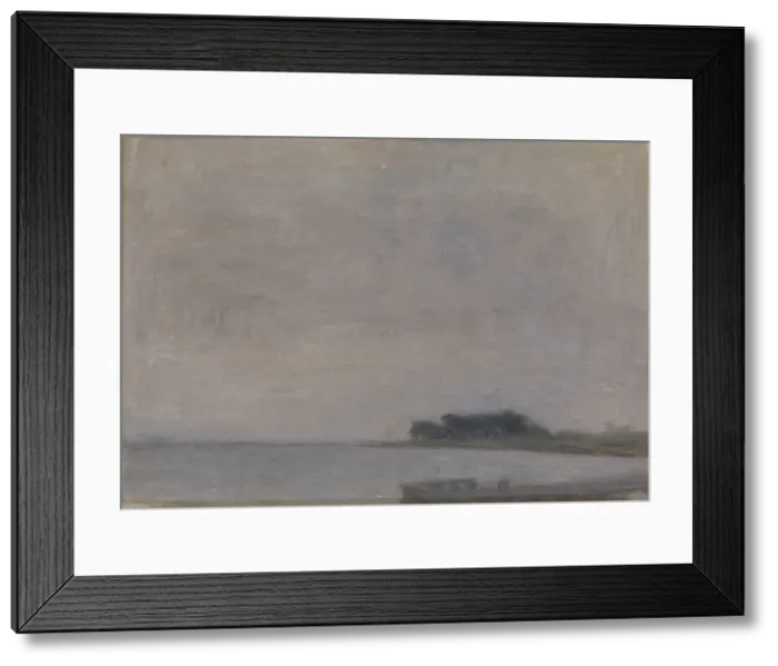 Framed Print : Landscape on the Island of Falster, 1891. Creator: Vilhelm Hammershøi Framed Print : Landscape on the Island of Falster, 1891. Creator: Vilhelm Hammershøi