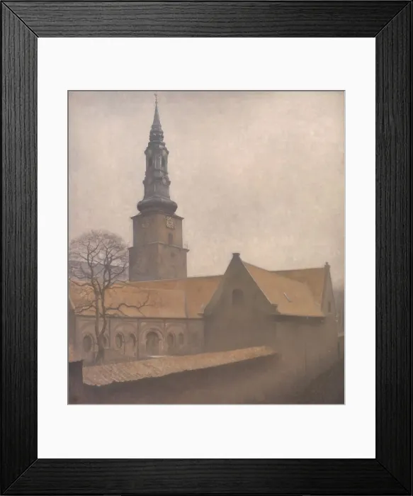 Framed Print : St. Peter's Church, Copenhagen, 1906. Creator: Vilhelm Hammershøi Framed Print : St. Peter's Church, Copenhagen, 1906. Creator: Vilhelm Hammershøi