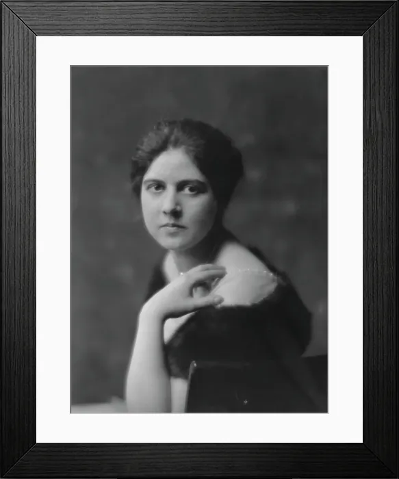 Framed Print : Harriman, Miss, portrait photograph, 1916 Mar. 3. Creator: Arnold Genthe Framed Print : Harriman, Miss, portrait photograph, 1916 Mar. 3. Creator: Arnold Genthe