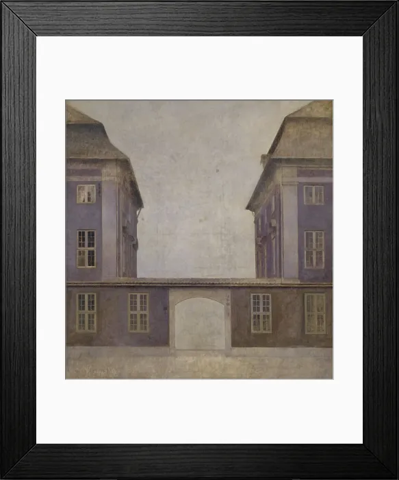 Framed Print : The Buildings of the Asiatic Company, seen from St. Annæ Street, Copenhagen, 1902. Creator: Vilhelm Hammershøi Framed Print : The Buildings of the Asiatic Company, seen from St. Annæ Street, Copenhagen, 1902. Creator: Vilhelm Hammershøi