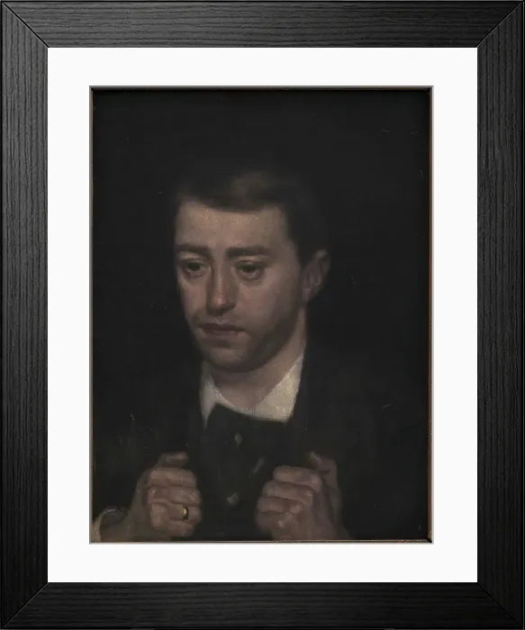 Framed Print : The Composer Fini Henriques, 1894-1898. Creator: Vilhelm Hammershøi Framed Print : The Composer Fini Henriques, 1894-1898. Creator: Vilhelm Hammershøi