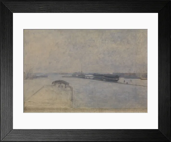 Framed Print : The Harbour of Copenhagen seen from Kvæsthusgade, 1908. Creator: Vilhelm Hammershøi Framed Print : The Harbour of Copenhagen seen from Kvæsthusgade, 1908. Creator: Vilhelm Hammershøi