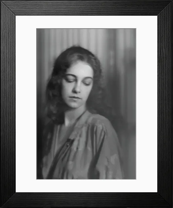 Framed Print : Harrison, Dolly, Miss, portrait photograph, 1915 July 23. Creator: Arnold Genthe Framed Print : Harrison, Dolly, Miss, portrait photograph, 1915 July 23. Creator: Arnold Genthe