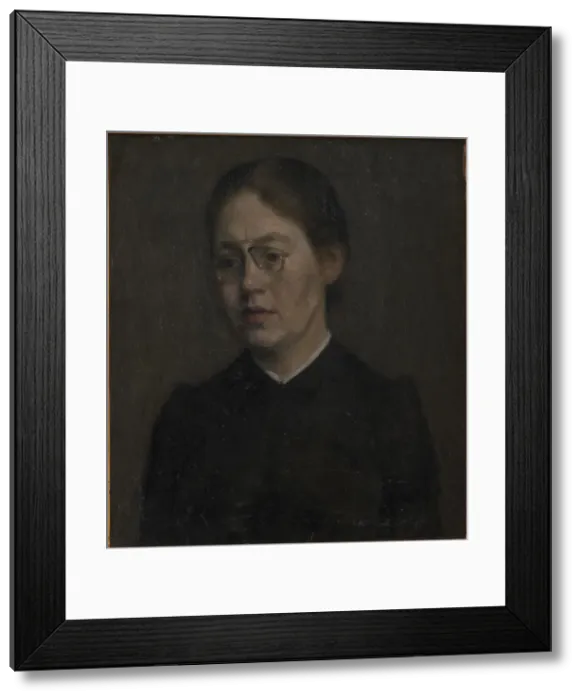Framed Print : The Painter Elisabeth Wandel, 1890. Creator: Vilhelm Hammershøi Framed Print : The Painter Elisabeth Wandel, 1890. Creator: Vilhelm Hammershøi