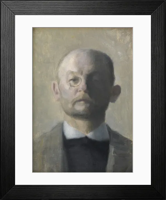 Framed Print : The Painter Kristian Zahrtmann, 1889-1890. Creator: Vilhelm Hammershøi Framed Print : The Painter Kristian Zahrtmann, 1889-1890. Creator: Vilhelm Hammershøi