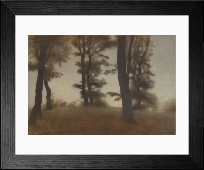 Framed Print : Tree Trunks. Arresodal near Frederiksværk, North Zealand, 1904. Creator: Vilhelm Hammershøi Framed Print : Tree Trunks. Arresodal near Frederiksværk, North Zealand, 1904. Creator: Vilhelm Hammershøi