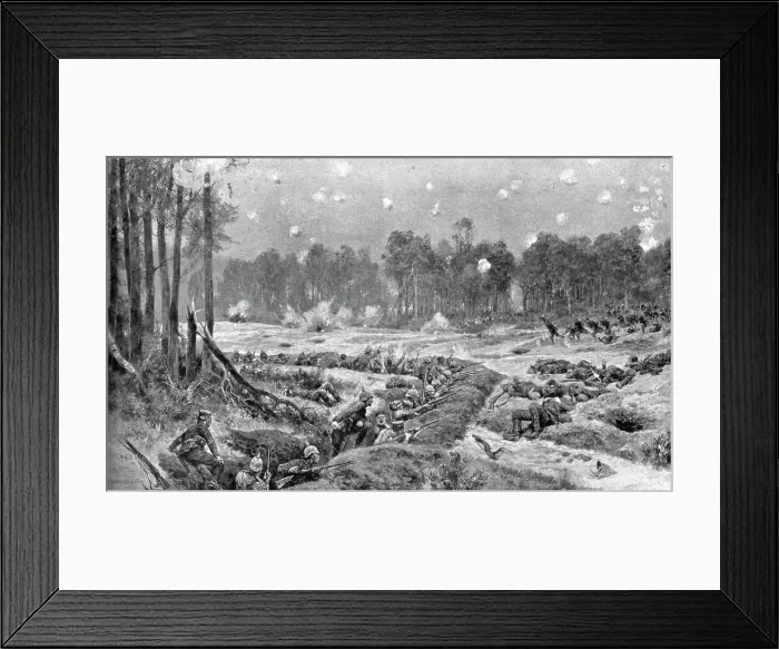 Framed Print : Des Hauts-de-Meuse a l'Aisne; L'attaque des tranchees allemandes de Nogent-l'Abbesse, 1914. Creator: Unknown Framed Print : Des Hauts-de-Meuse a l'Aisne; L'attaque des tranchees allemandes de Nogent-l'Abbesse, 1914. Creator: Unknown