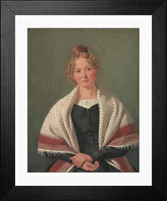 Framed Print : Portrait of Hanne Wanscher, née Wegener, 1835. Creator: Constantin Hansen Framed Print : Portrait of Hanne Wanscher, née Wegener, 1835. Creator: Constantin Hansen
