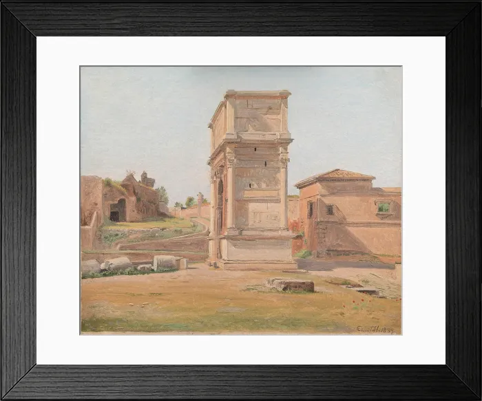 Framed Print : The Arch of Titus in Rome, 1839. Creator: Constantin Hansen Framed Print : The Arch of Titus in Rome, 1839. Creator: Constantin Hansen