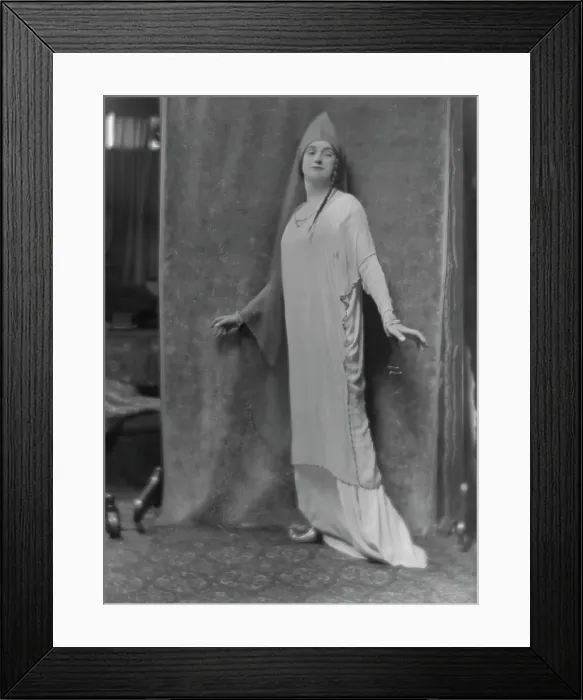 Framed Print : Barker, Granville, Mrs. (Lillah MacCarthy), portrait photograph, 1915 Feb. 26. Creator: Arnold Genthe Framed Print : Barker, Granville, Mrs. (Lillah MacCarthy), portrait photograph, 1915 Feb. 26. Creator: Arnold Genthe