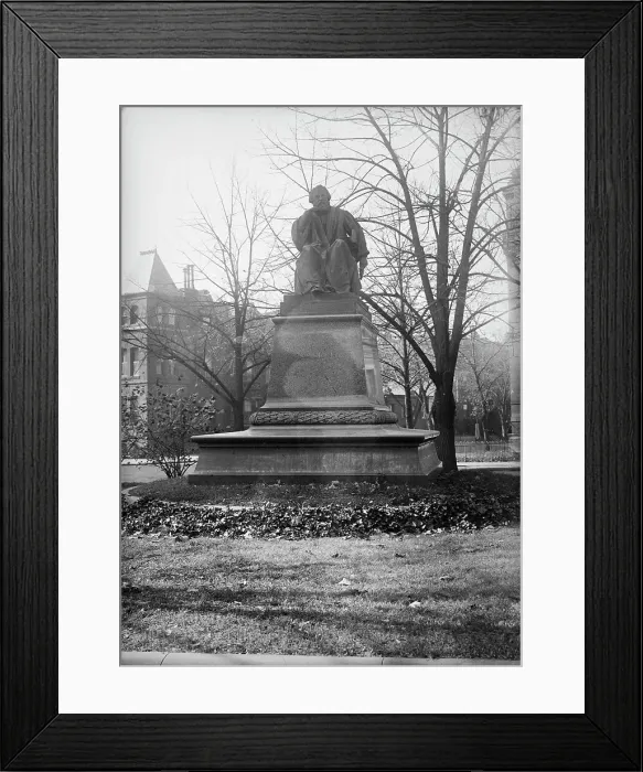 Framed Print : Henry Wadsworth Longfellow - Statue, 1917. Creator: Harris & Ewing. Henry Wadsworth Longfellow - Statue, 1917. Creator: Harris & Ewing Framed Print : Henry Wadsworth Longfellow - Statue, 1917. Creator: Harris & Ewing. Henry Wadsworth Longfellow - Statue, 1917. Creator: Harris & Ewing