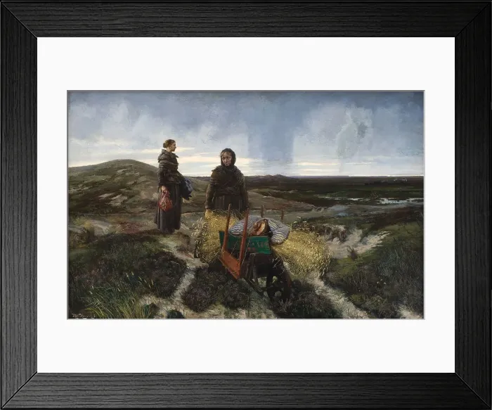 Framed Print : Women on the Moor, 1881. Creator: Hans Nikolaj Hansen Framed Print : Women on the Moor, 1881. Creator: Hans Nikolaj Hansen