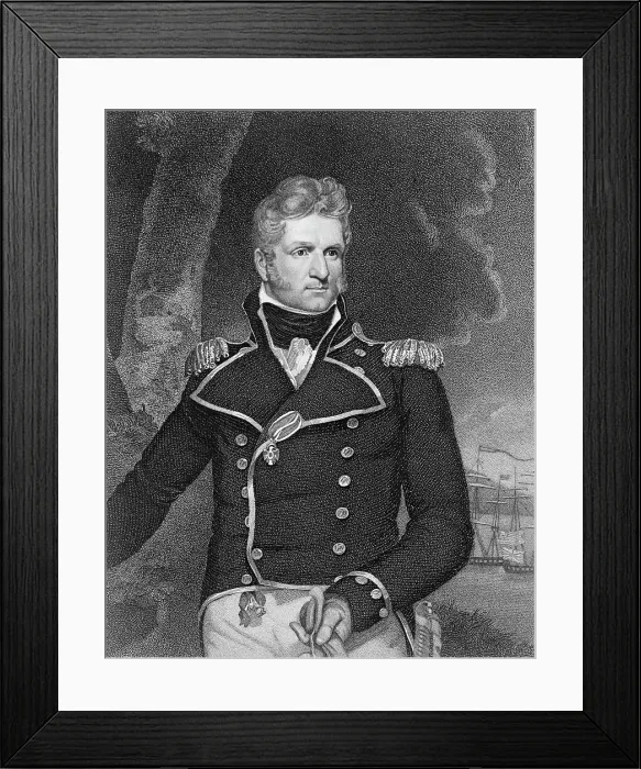 Framed Print : Commodore Thomas Macdonough, U.S.N. c1820s, (1916). Creator: Unknown Framed Print : Commodore Thomas Macdonough, U.S.N. c1820s, (1916). Creator: Unknown