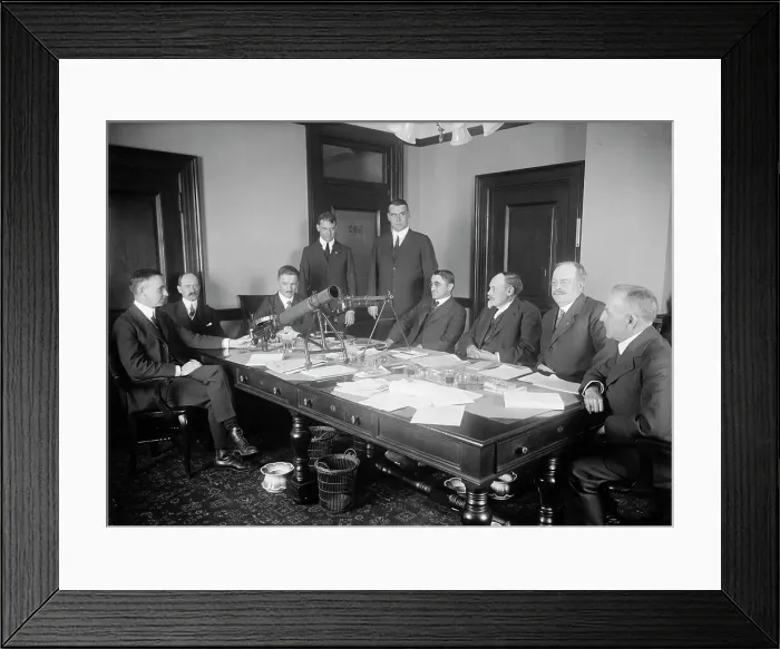 Framed Print : Machine Gun Board of War Department - Tracy Dixon, Brig. Gen. Todd, Newton D. Baker... 1917. Creator: Harris & Ewing. Machine Gun Board of War Department - Tracy Dixon, Brig. Gen. Todd, Newton D. Baker... 1917. Creator: Harris & Ewing Framed Print : Machine Gun Board of War Department - Tracy Dixon, Brig. Gen. Todd, Newton D. Baker... 1917. Creator: Harris & Ewing. Machine Gun Board of War Department - Tracy Dixon, Brig. Gen. Todd, Newton D. Baker... 1917. Creator: Harris & Ewing